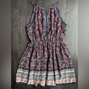 Blue Rain / Small / Floral dress